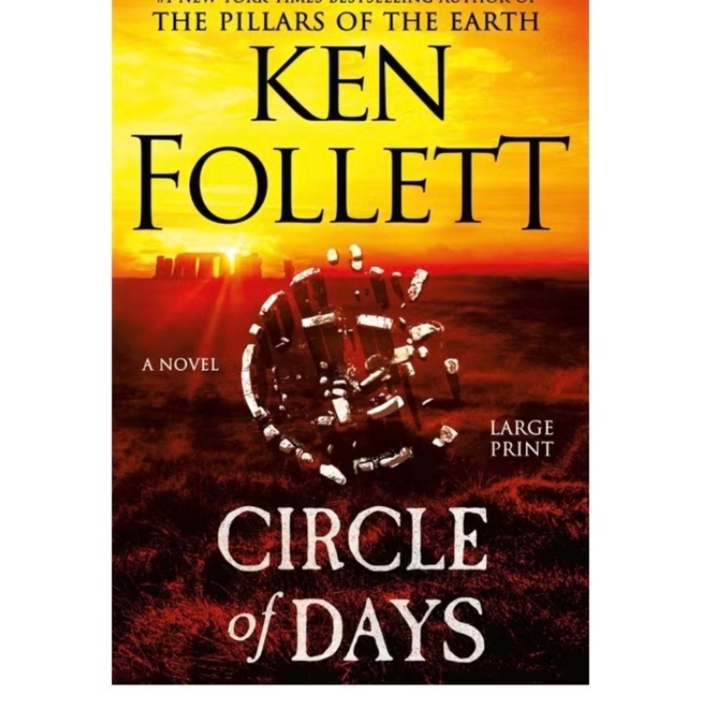 Circle of Days by Ken Follett Book Large Print Softcover EUC